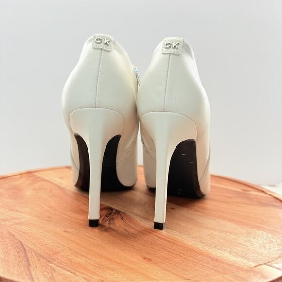 Calvin Klein Ivory Ankle Booties - Picture 3 of 10